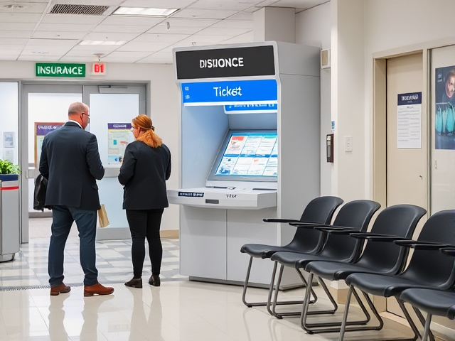 Physical queue system for insurance offices