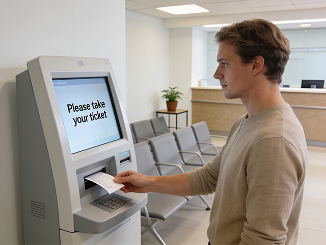 Physical Queue Management Kiosk