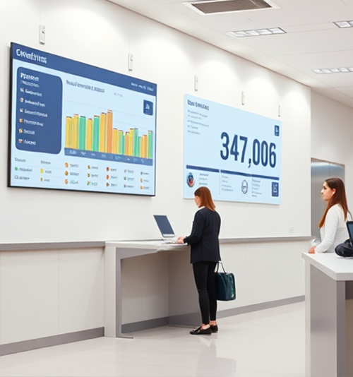 Smart queue system improving government service efficiency