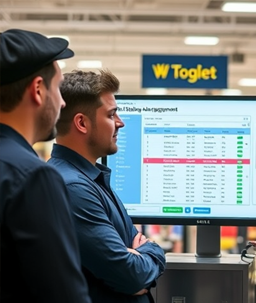 Staff efficiency during peak season retail