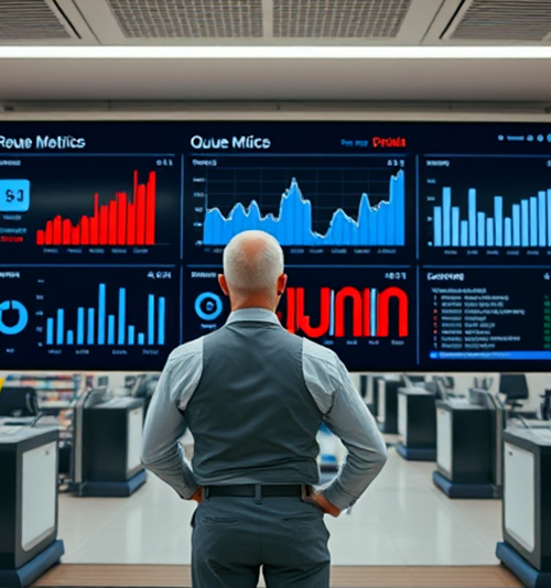 Real-time queue monitoring dashboard