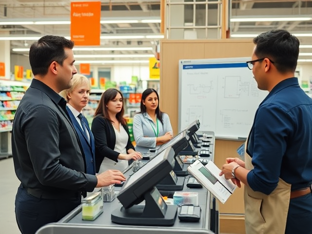 Optimised retail store layout for faster checkout