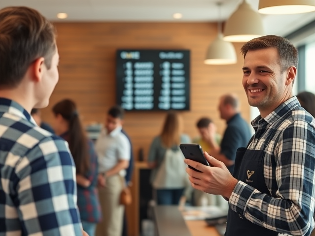 Smart queue management system for cafes and fast food chains in Australia